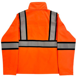 Chamarra de Invierno Color Naranja con Bandas Reflejantes de 2" color Gris