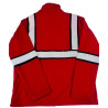 Chamarra de Invierno color Rojo con Bandas Reflejantes de 2"