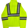 Chamarra de Invierno Color Amarillo con Bandas Reflejantes de 2" en color gris