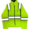 Chamarra de Invierno color Amarillo con Bandas Reflejantes de 2"