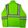 Chamarra de Invierno color Verde con Bandas Reflejantes de 2"
