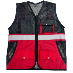 Chaleco Modelo Microperforado color Rojo