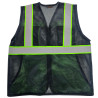 Chaleco Modelo Microperforado color Verde Fosforecente