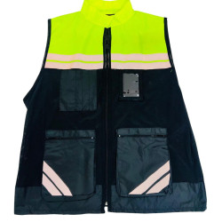 Chaleco Modelo Engineer bicolor amarillo con negro
